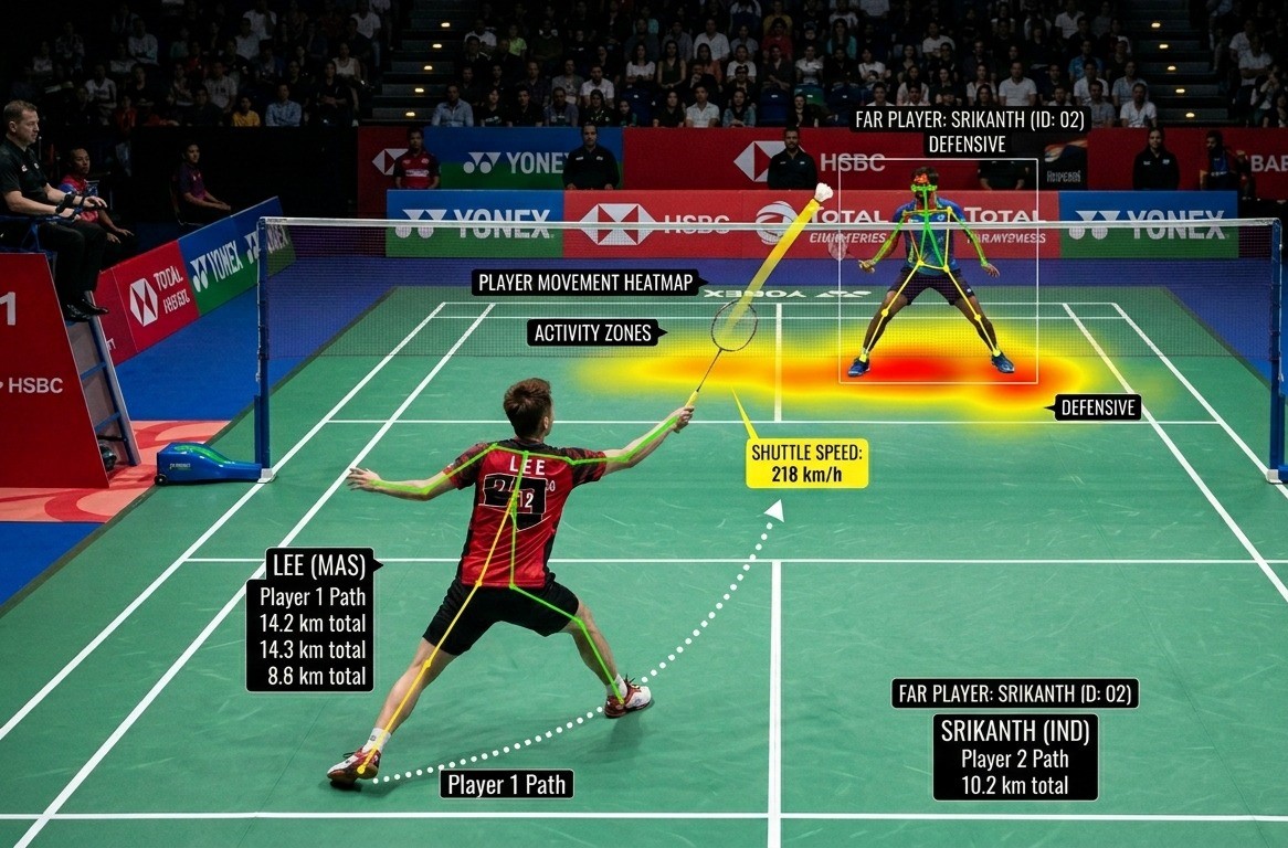 Badminton match analysis dashboard